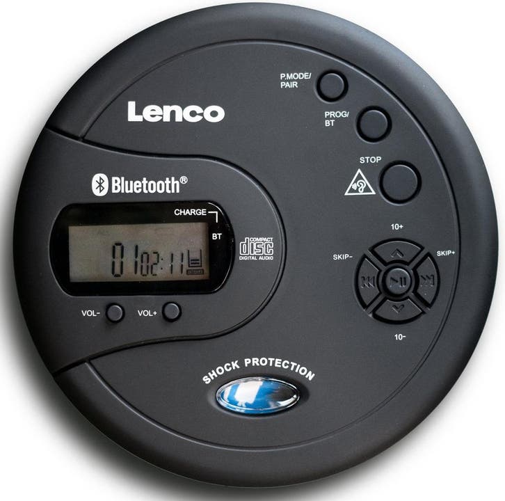 Discman - CD Speler - MP3 Speler - Met bluetooth - Zwart - L, Audio, Tv en Foto, Mp3-spelers | Overige merken, Nieuw, Verzenden