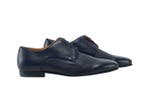 TESTONI - 8 UK - 42 IT - Portonovo Blue Derby Shoes Soft, Nieuw