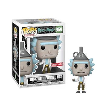 Funko Pop  Rick & Morty  Rick  Funnel Hat 950 Only at Target, Verzenden, Nieuw