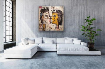 Eric Brumette - KISS ME LIKE BASQUIAT 15 - Toile L - LIMITED