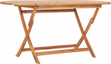 Tuintafel - inklapbaar - lengte 160 cm - massief teakhout -, Tuin en Terras, Verzenden, Nieuw