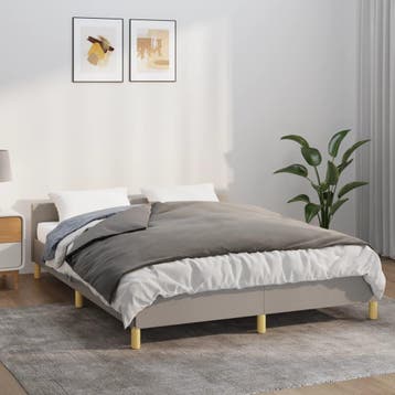vidaXL Verzwaringsdeken met hoes 135x200 cm 10 kg stof grijs, Huis en Inrichting, Verzenden, Nieuw