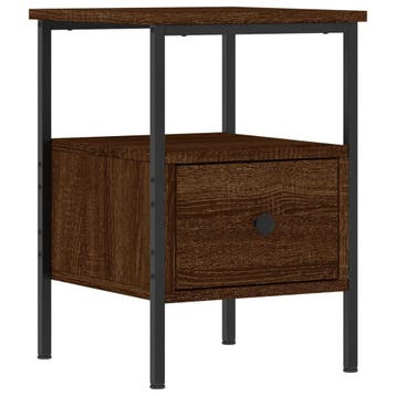 Nachtkastje Eik -33% | Retour Deal | Sla je slag!, Minder dan 45 cm, Verzenden, Zo goed als nieuw, Minder dan 55 cm