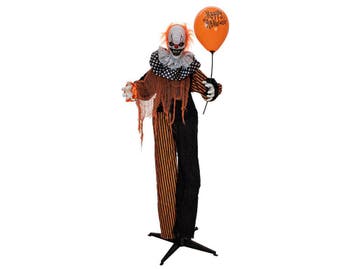 EUROPALMS Halloween Figuur Clown Met Ballon 166cm Licht, Nieuw