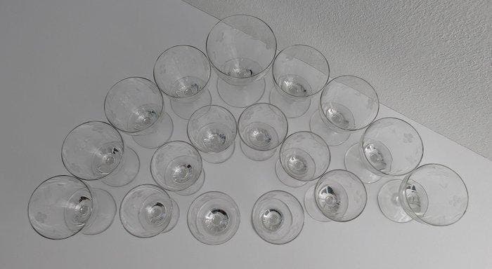 Drinkservies (17) - Kristal - Korenaar & Bloem - Doyen, Antiquités & Art, Art | Objets design