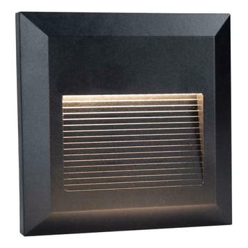 LED wandlamp vierkant opbouw voetpad lamp 2W Warm wit, Verzenden, Nieuw, Overige materialen, Modern