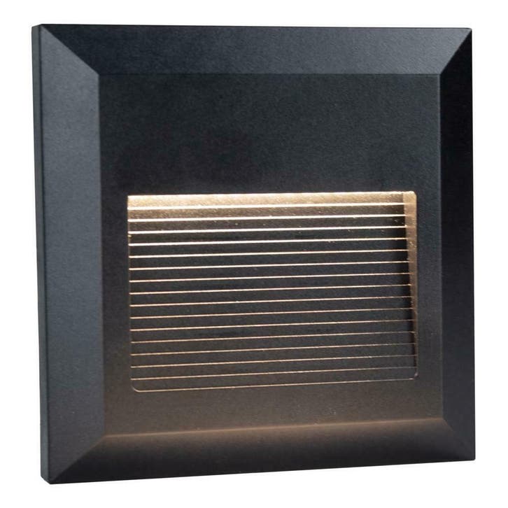 LED wandlamp vierkant opbouw voetpad lamp 2W Warm wit, Huis en Inrichting, Lampen | Wandlampen, Nieuw, Overige materialen, Verzenden