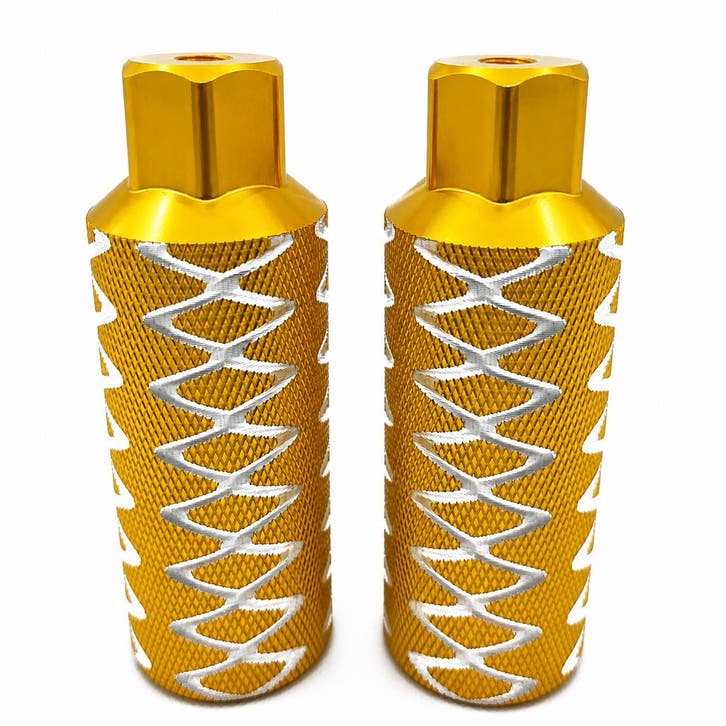 BMX Freestyle Voetrusten (Pegs) Aluminium Goud – 110 mm (Set, Fietsen en Brommers, Fietsaccessoires | Overige Fietsaccessoires