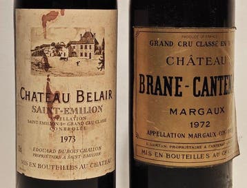 1973 Chateau Belair, Saint-Emilion & 1972 Chateau, Verzamelen, Nieuw