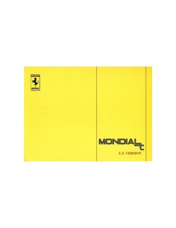 1990 FERRARI MONDIAL T INSTRUCTIEBOEKJE USA 629/90