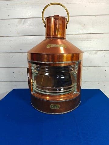Zware kwaliteit koper messing scheepslamp - Lampe - Cuivre,