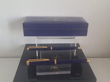 Waterman - Gentleman (stylo à plume et stylo à bille, bleu,