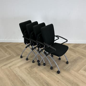 complete set van 4 stuks Haworth comforto X99, Huis en Inrichting, Gebruikt, Zwart