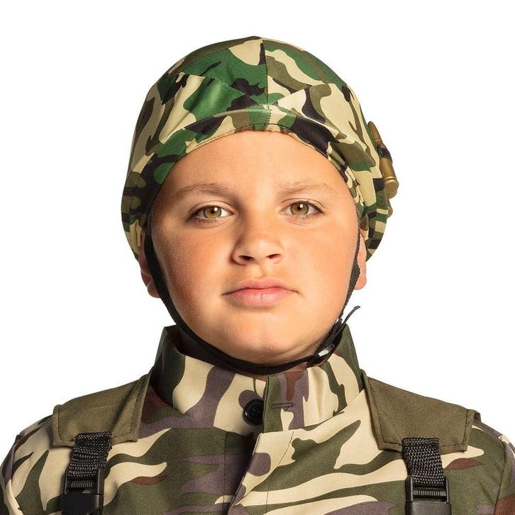 Militairen Helm Kind Verstelbaar, Hobby en Vrije tijd, Feestartikelen, Nieuw, Verzenden