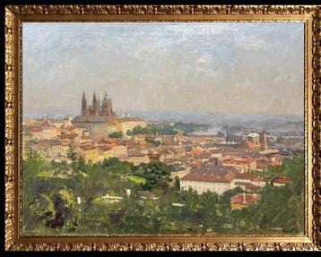 Wáclaw Wojtch Nowák (1901-1969) - A View of Prague from the