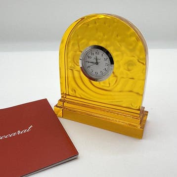 Tafelklok - Baccarat - Glas - 1990-2000 - tafelklok, Antiek en Kunst, Antiek | Klokken