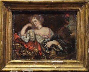 Nederlandse school (XVIII) - Dama distesa, Antiek en Kunst