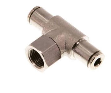té en ligne 4mm x G1/8 Raccord enfichable avec filets, Bricolage & Construction, Verzenden