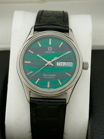 Omega - Sans prix de réserve - Seamaster “Malachite” Vintage, Handtassen en Accessoires, Nieuw