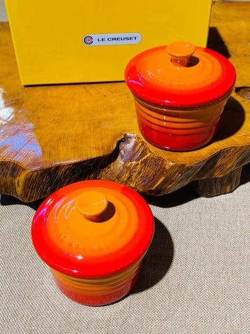 Le Creuset - Kom (2) - Mini Cocotte - Steengoed, Glazuur