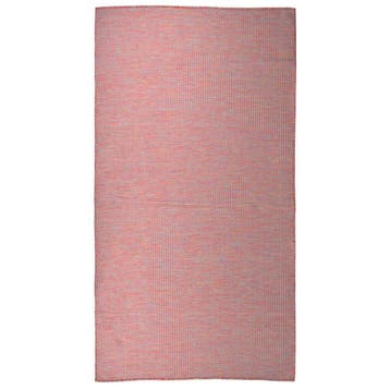 vidaXL Buitenkleed platgeweven 80x150 cm rood, Verzenden