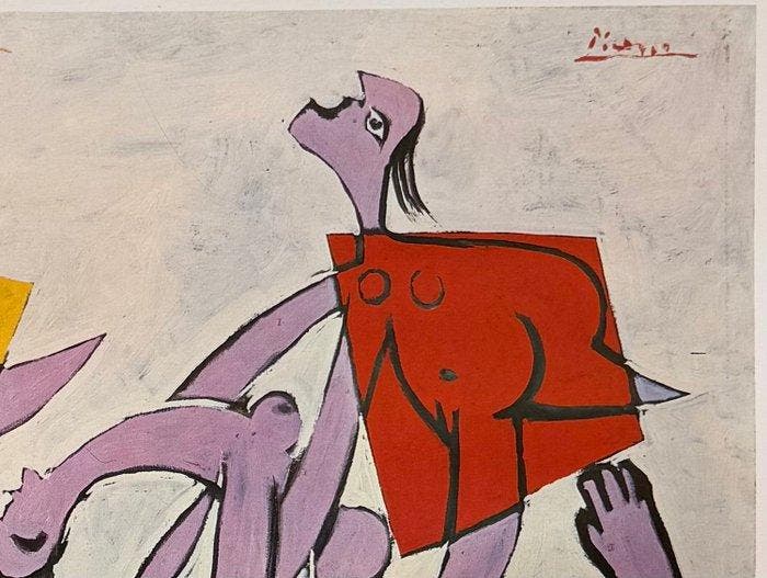Pablo Picasso (1881-1973) - Jeu de Plage et Sauvetage, Antiquités & Art, Antiquités | Autres Antiquités
