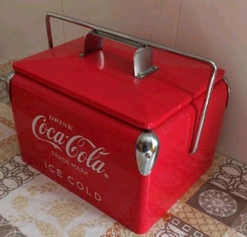Coca-Cola - Ijsemmer - Staal, Metaal - Vriezer Coca Cola
