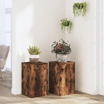 vidaXL Plantenstandaards 2 st 30x30x50 cm bewerkt hout, Verzenden