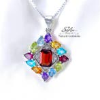 Zonder minimumprijs - Ketting met hanger Zilver, Natuurlijke