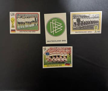 1974, 1982, 1986, 1990 Panini World Cup Stickers Franz