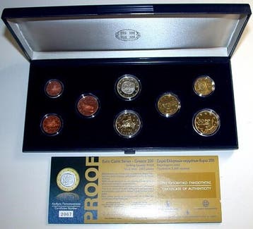 3,88 Euro,munten set 1 Cent-2 Euro 2011 Griechenland Repu..., Verzenden, België