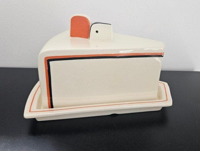 Maastricht, Mosa - Boterschotel - Kaasstolp - Art Deco -, Antiek en Kunst, Kunst | Designobjecten