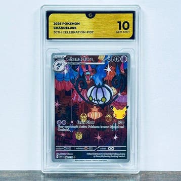 Pokémon Graded card - Chandelure 137 - 30th Anniversary –, Nieuw