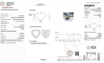 Ring - 14 karaat Geel goud - 2.01ct. tw. Geel Diamant (Fancy, Nieuw