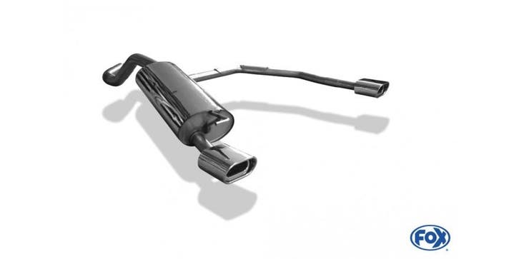 FOX VW Golf IV achterdemper uitgang rechts/links Ø63.5mm - 1, Autos : Pièces & Accessoires, Systèmes d'échappement, Envoi