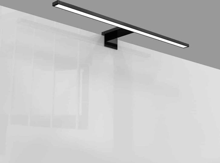 B.K.Licht - LED Spiegellamp - zwart - badkamerlamp -, Maison & Meubles, Lampes | Lampes en vrac, Envoi