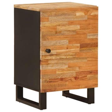 vidaXL Badkamerkast Naturel 38 x 33 x 58 cm Massief Mango, Verzenden, Nieuw