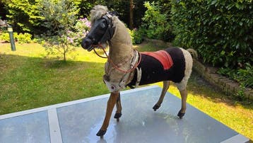 Onbekend - Blikken speelgoed - Antiek speelgoed paard -, Antiek en Kunst
