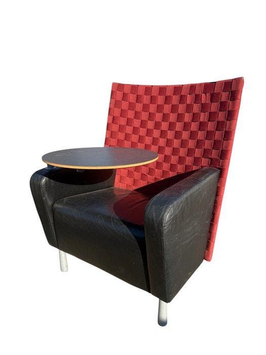 Dietiker - Davis Webb - Stoel - Leder, stof, Metaal, Hout, Antiek en Kunst, Antiek | Meubels | Stoelen en Sofa's