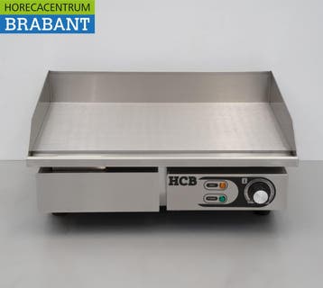 HCB RVS Grillplaat Bakplaat Gladde plaat 55 cm 230V Horeca, Ophalen of Verzenden