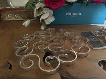 Christofle - Schotel - Lot de 2 dessous de plat modèle, Antiquités & Art