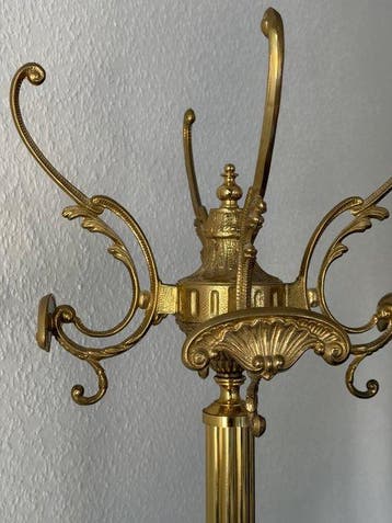 Kapstok - Messing - met Shell-decoratie