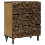 vidaXL Opslag Dressoir Bruin 60 x 33,5 x 75 cm Massief Mango, Verzenden, Nieuw