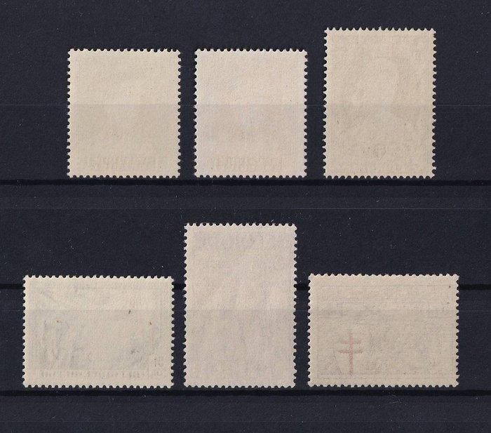België 1931/1934 - 6 topwaarden uit de reeksen Kepi,, Timbres & Monnaies, Timbres | Europe | Belgique