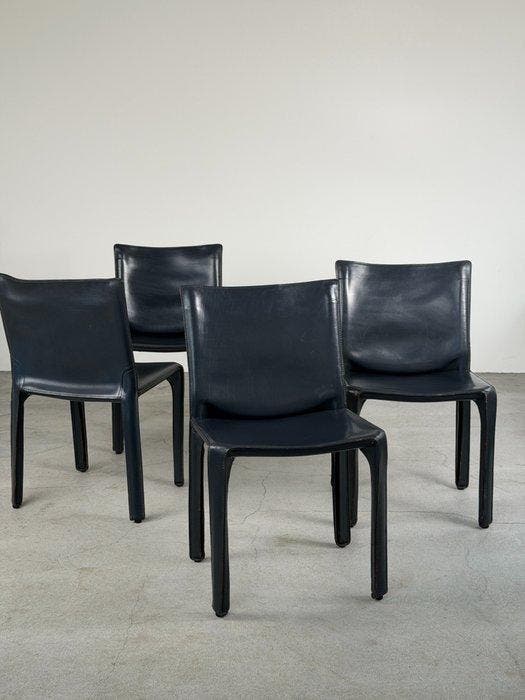 Cassina - Mario Bellini - Eetkamerstoel - 412 Cab - Leder -, Antiek en Kunst, Kunst | Designobjecten