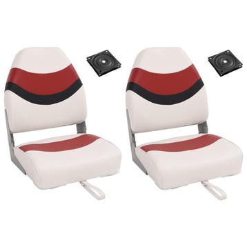 vidaXL 4-delige Bootstoelenset met hoge rugleuning, Sports nautiques & Bateaux, Accessoires navigation, Verzenden