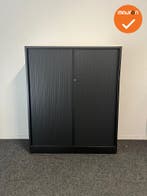 Roldeurkast - Ahrend - 144x120x45cm - zwart, Werkplek, Ophalen of Verzenden, Gebruikt, Kast