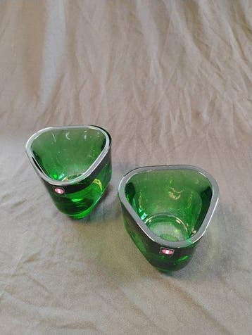 Iittala - Alfredo Häberli - Kaarsenhouder (2) - Glas, Antiquités & Art