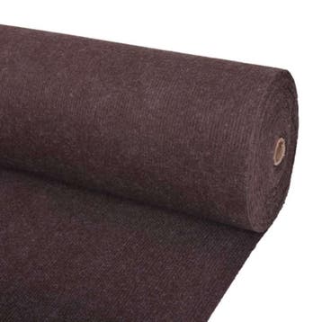 vidaXL Tapijt Bruin 1,2 x 20 m Polyester, Verzenden, Nieuw