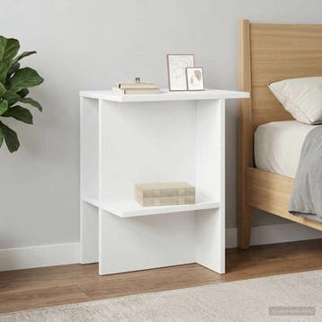 vidaXL Salontafel Wit 40 x 30 x 49 cm Bewerkt hout, Verzenden